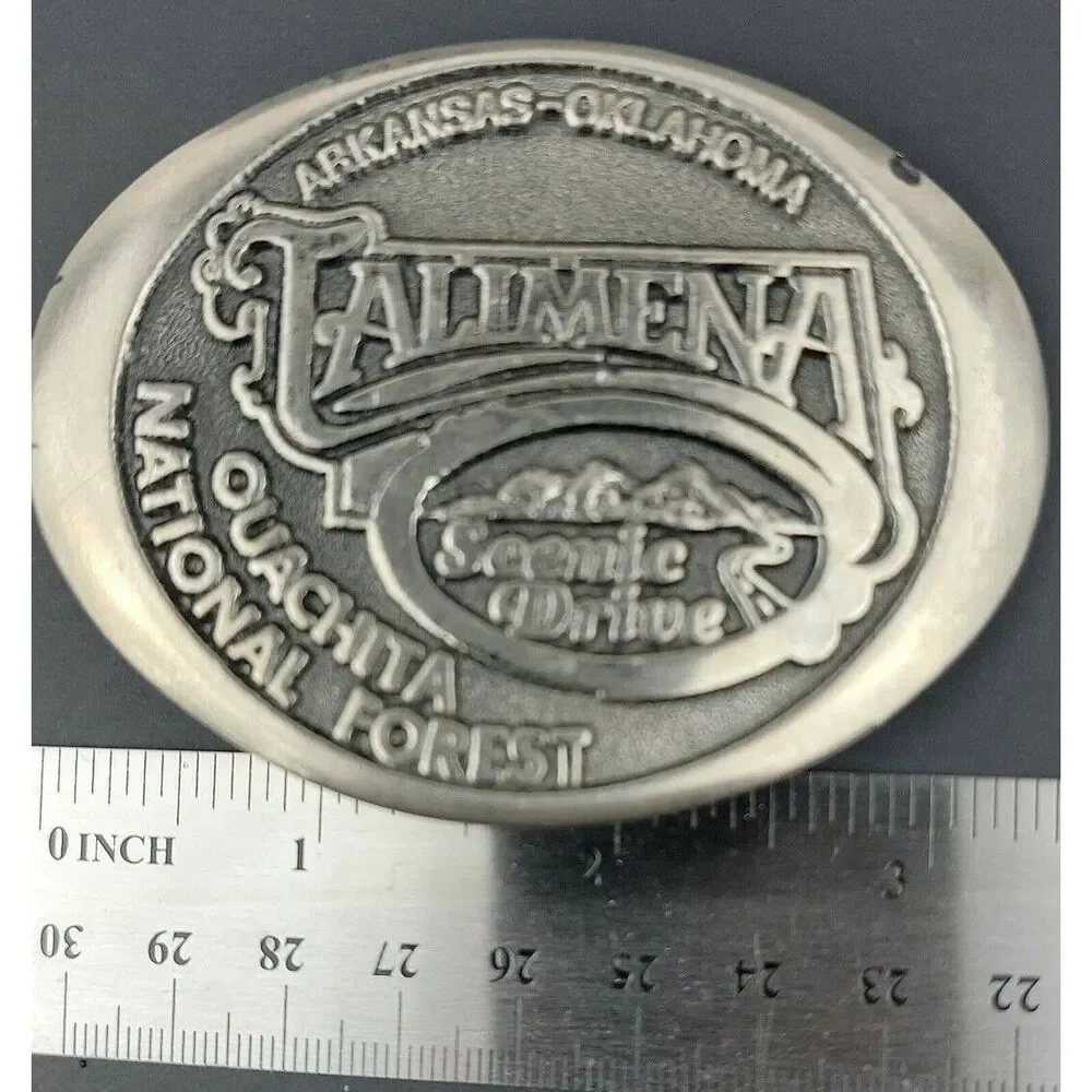 Talimena National Scenic Byway Ouachita National Forest Vintage Belt Buckle